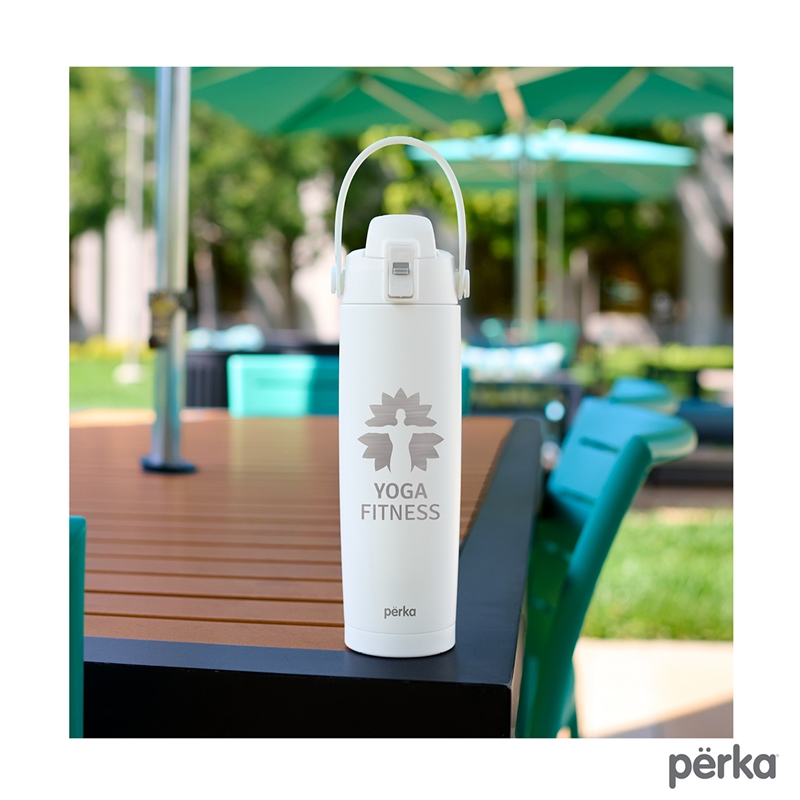 Perka® Lenker 20 oz. Double Wall, Recycled Stainless Steel Water Bottle 44