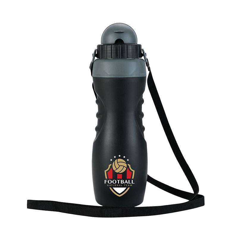 Remi 18 oz. Double Wall Polypropylene Water Bottle — Black