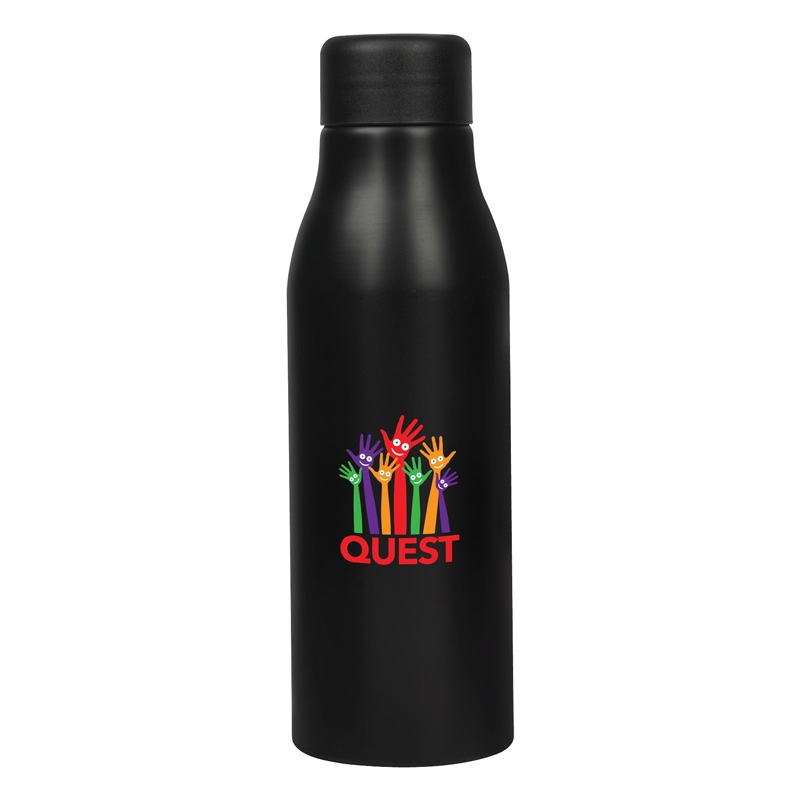 Renzo 24 oz. Recycled Aluminum Water Bottle — Black
