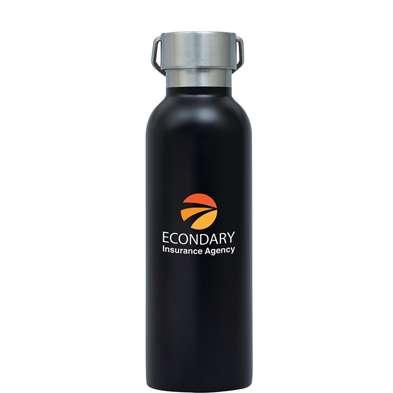 Ria 28 oz. Single Wall Stainless Steel Bottle — Black