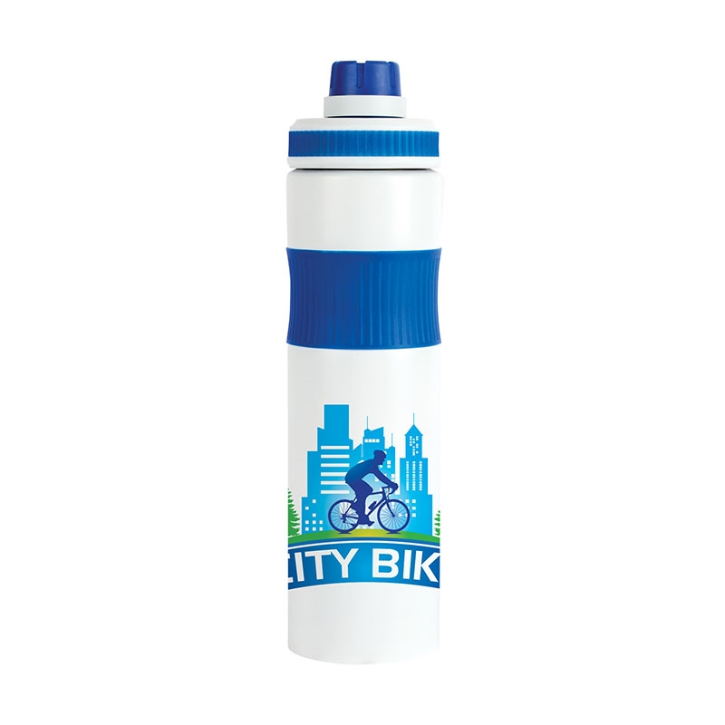 Prescott 26 oz. Single Wall Recycled Stainless Steel Bottle — Blue