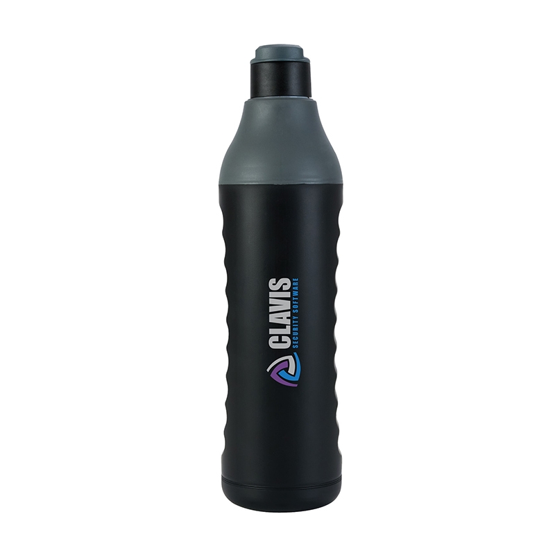 Hush 26 oz. Double Wall Polypropylene Water Bottle — Black