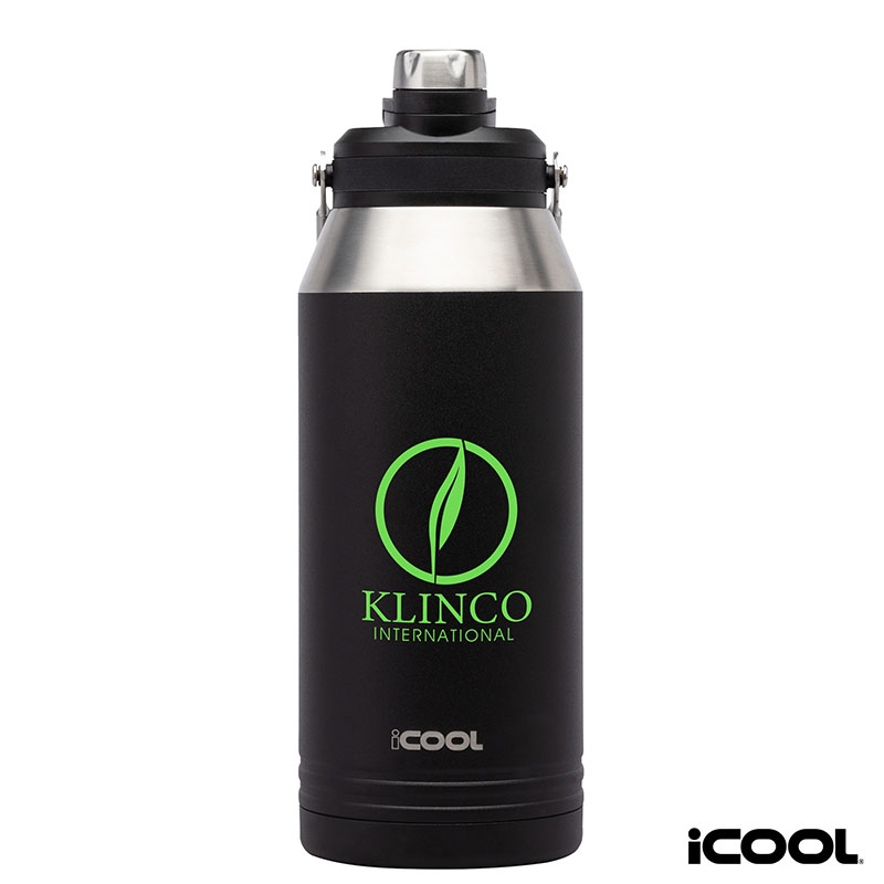 iCOOL® Lakewood 40 oz. Double Wall, Stainless Steel Bottle — Black