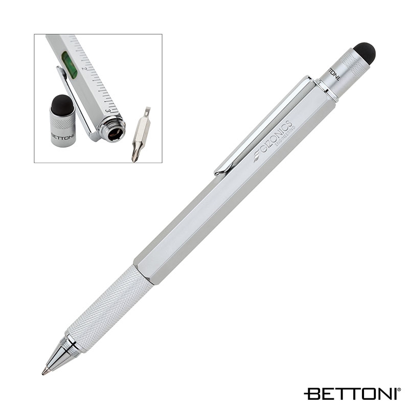 Bettoni® Barletta 5-in-1 Pen — Matte Silver