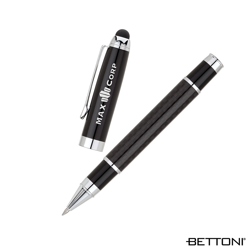 Potenza Bettoni® Rollerball Pen & Stylus — Black