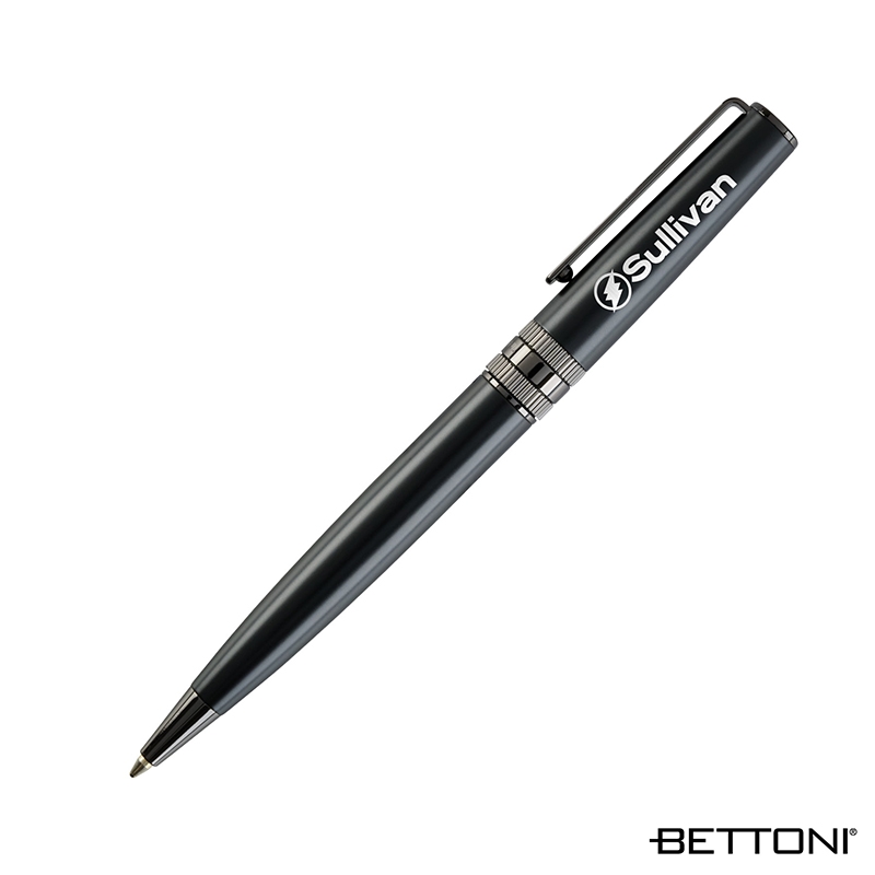 Bettoni® Massimo Brass Ballpoint Pen — Black