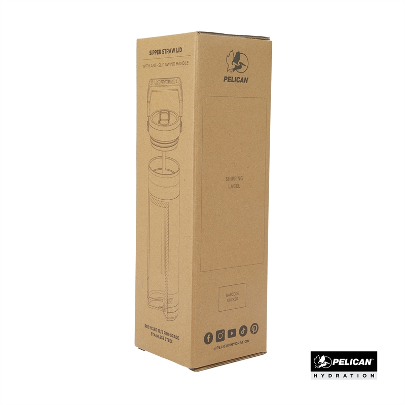 Pelican Pacific™ 26 oz. Recycled Double Wall Stainless Steel Water Bottle — view 69