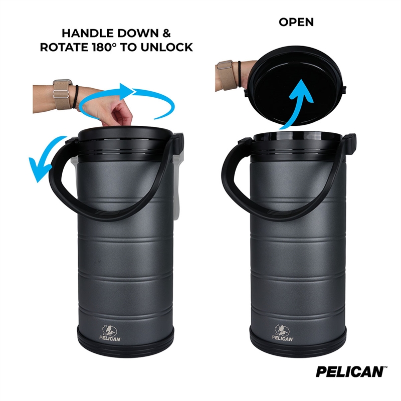 Pelican Dayventure™ 223 oz. / 1.74 Gallon Recycled Double Wall Stainless Steel Ice Cooler 6