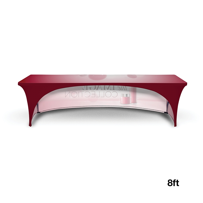 DisplaySplash 8' Stretch Open Back Table Cover