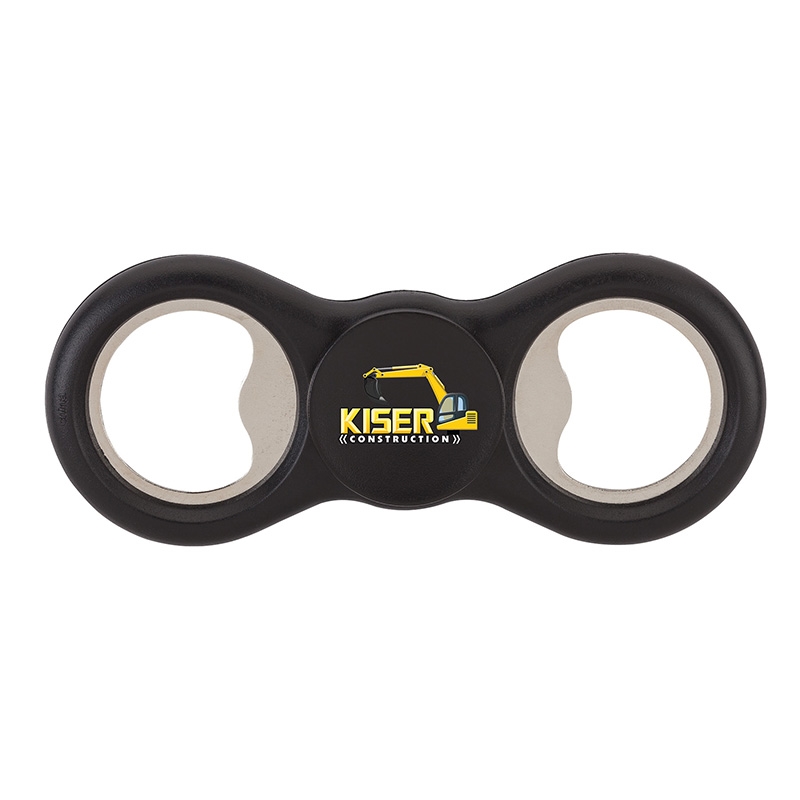 Party Starter Bottle Opener Spinner — Black