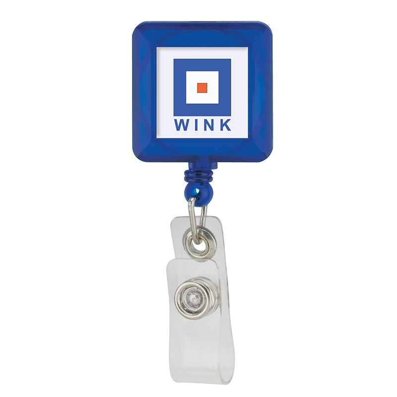 Divo Badge Holder with Clip — Blue