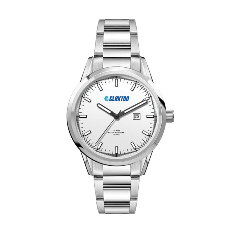 34MM SS, SILVER CASE, 3-HAND MVT, DTE 2