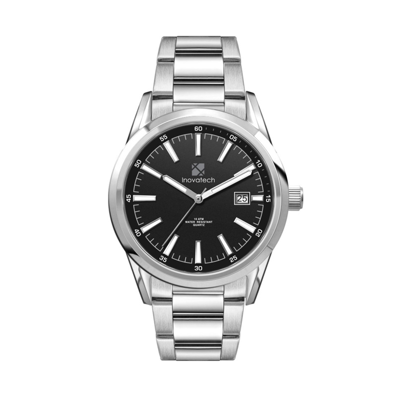 42MM SS, SILVER CASE, 3-HAND MVT, DTE 1