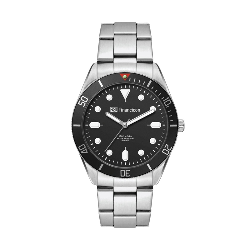 42MM, SILVER METAL CASE, BK BEZEL, 3-HAND MVT 3
