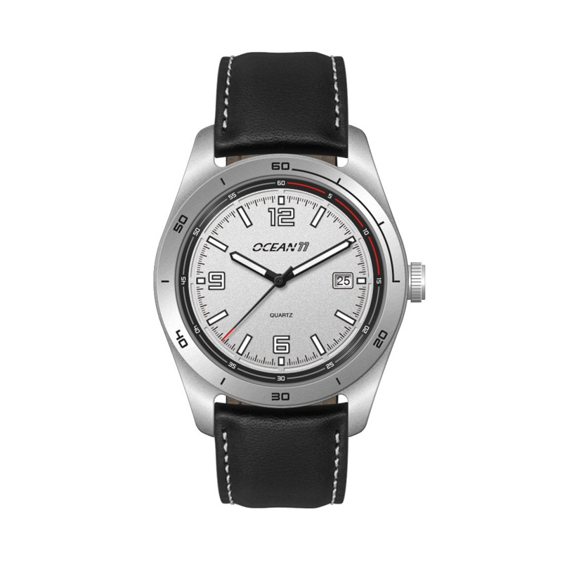 42MM, SS, SILVER CASE, 3-HAND MVT, DTE 2