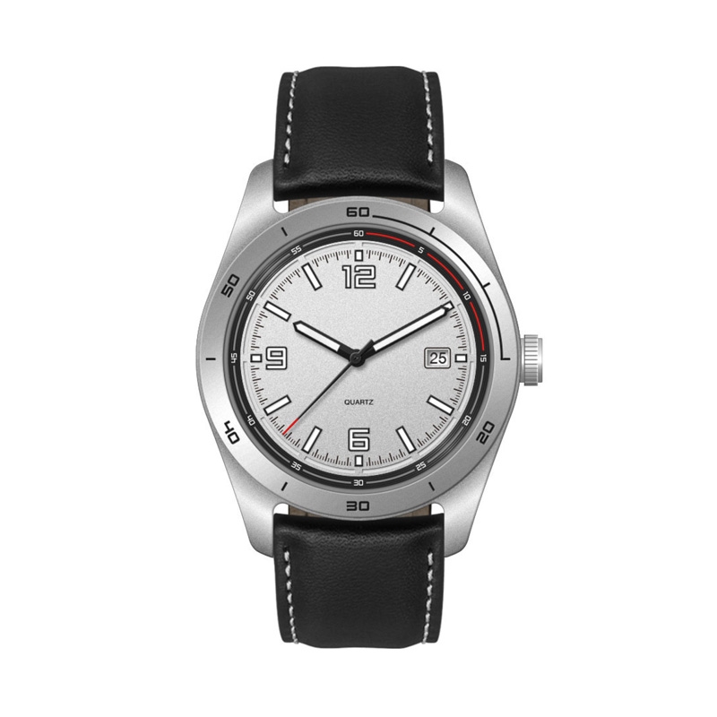 42MM, SS, SILVER CASE, 3-HAND MVT, DTE 3