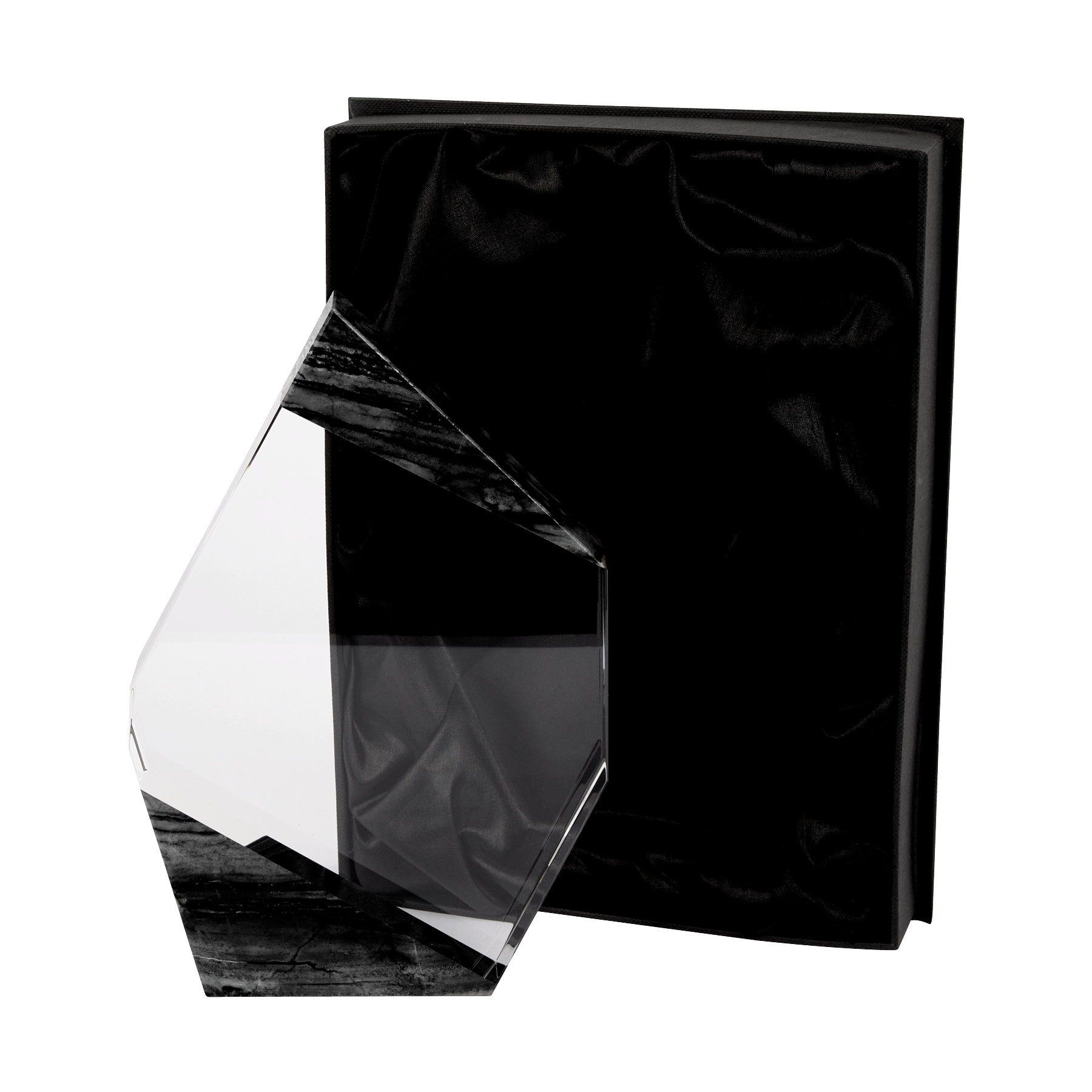 Aquila Crystal Polygon with Marble Trim 12