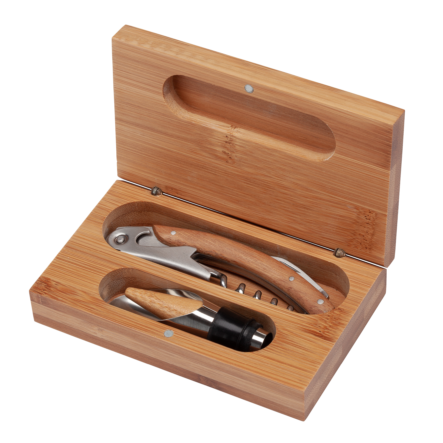 Bel Vino 2-Piece Bamboo Wine Set 13