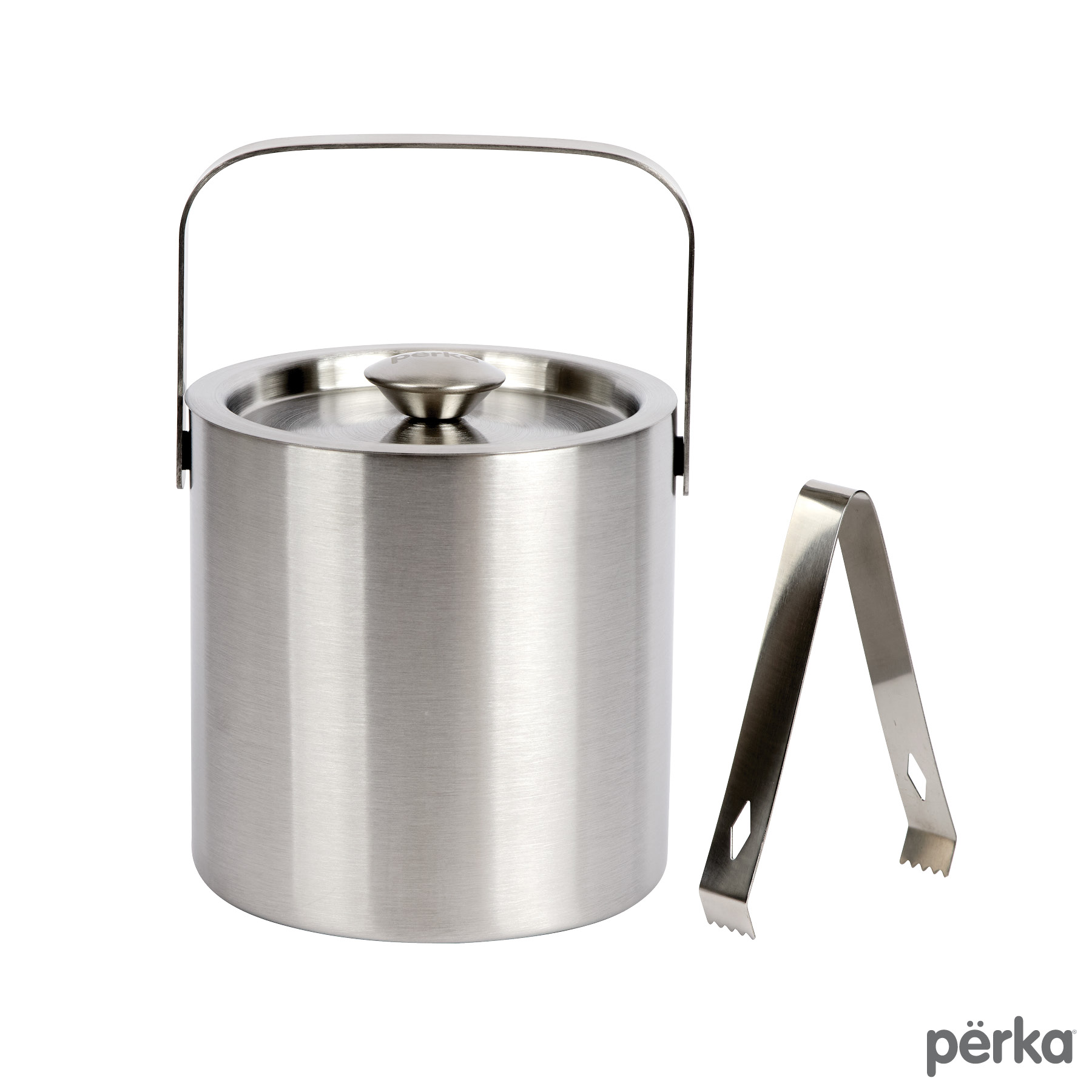 Perka® Quinton 1.3L Double Wall, Stainless Steel Ice Bucket 24