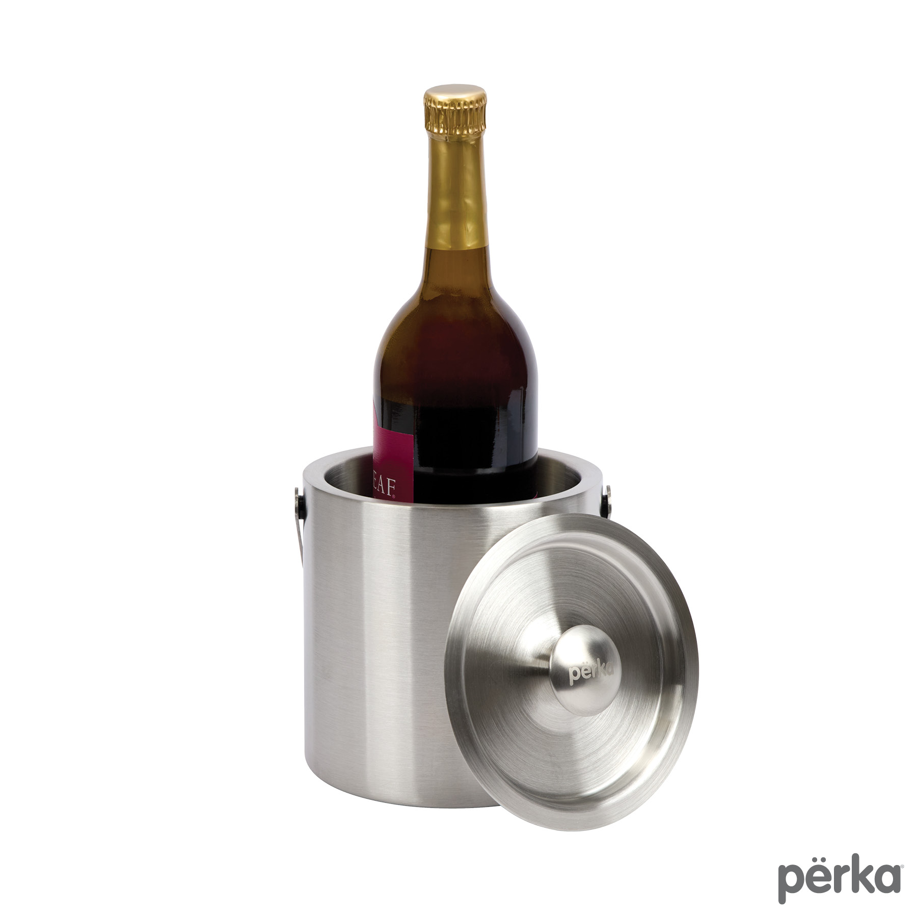 Perka® Quinton 1.3L Double Wall, Stainless Steel Ice Bucket 26