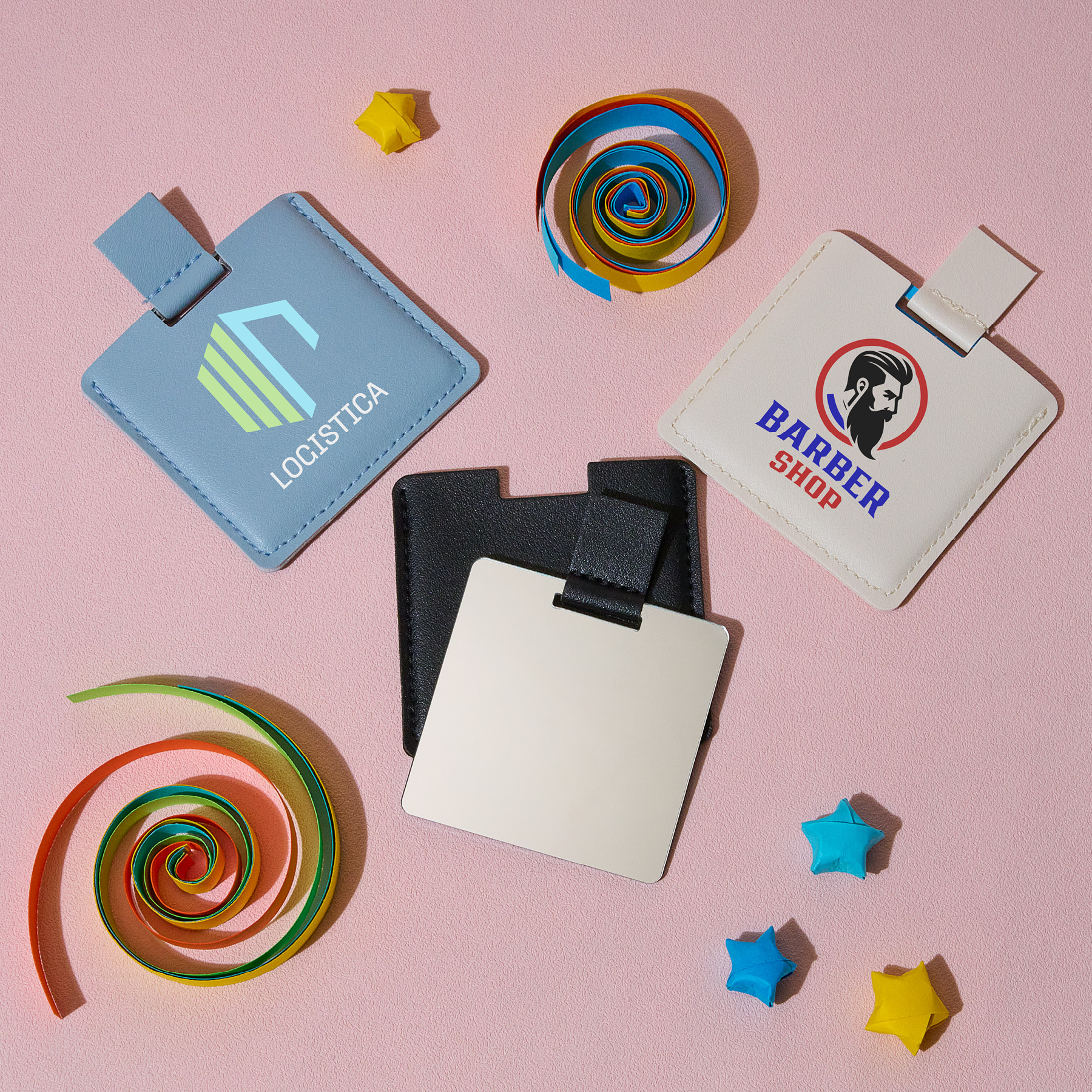 Kiva Pocket Mirror w/ PU Case 10