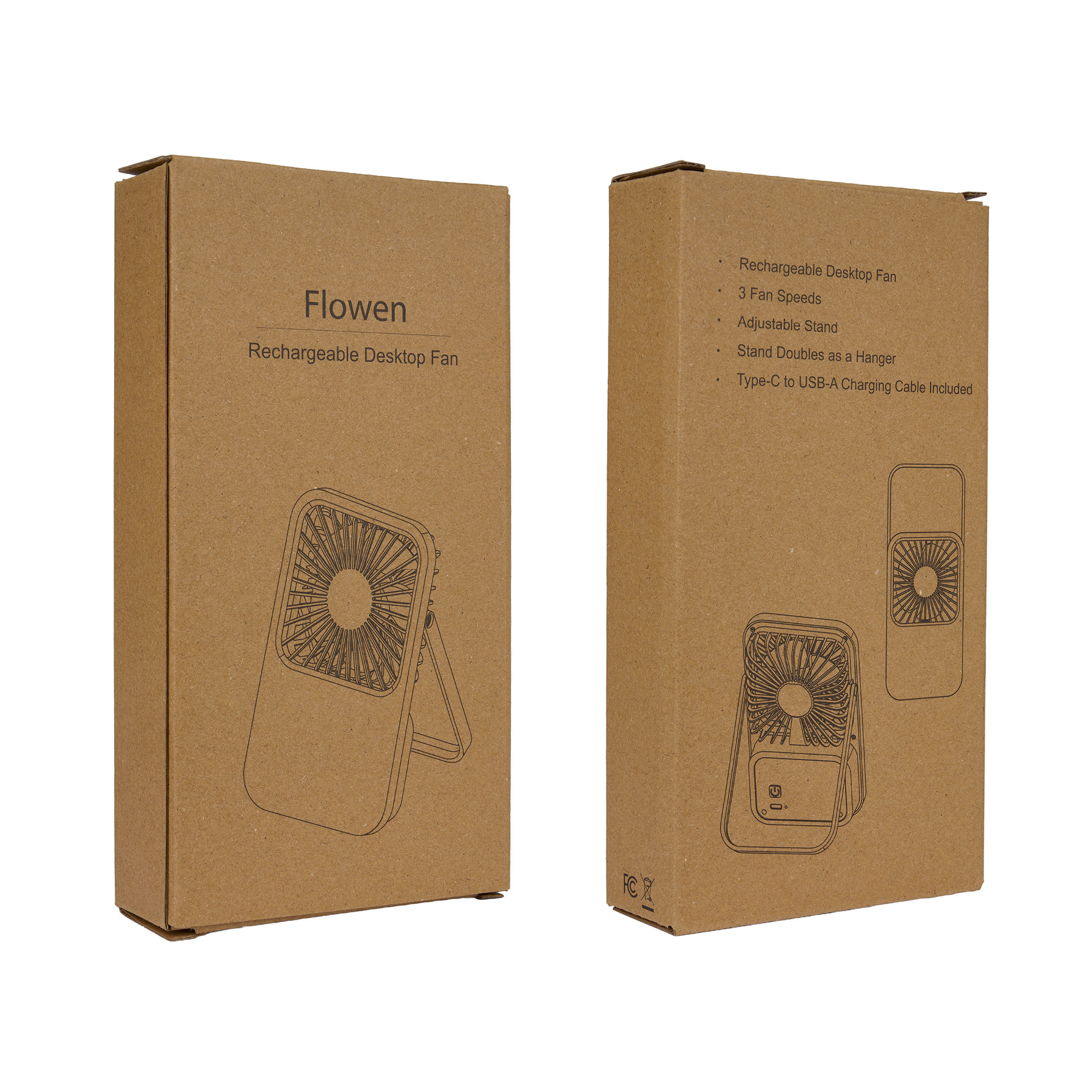 Flowen Rechargeable Desktop Fan 11
