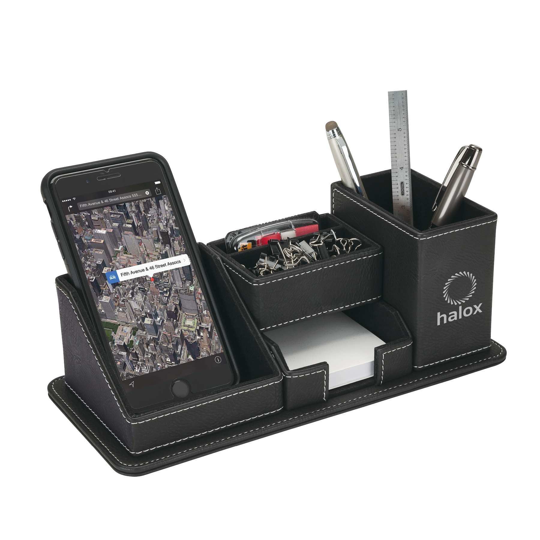 Oxford Desk Organizer w/Phone Holder 14