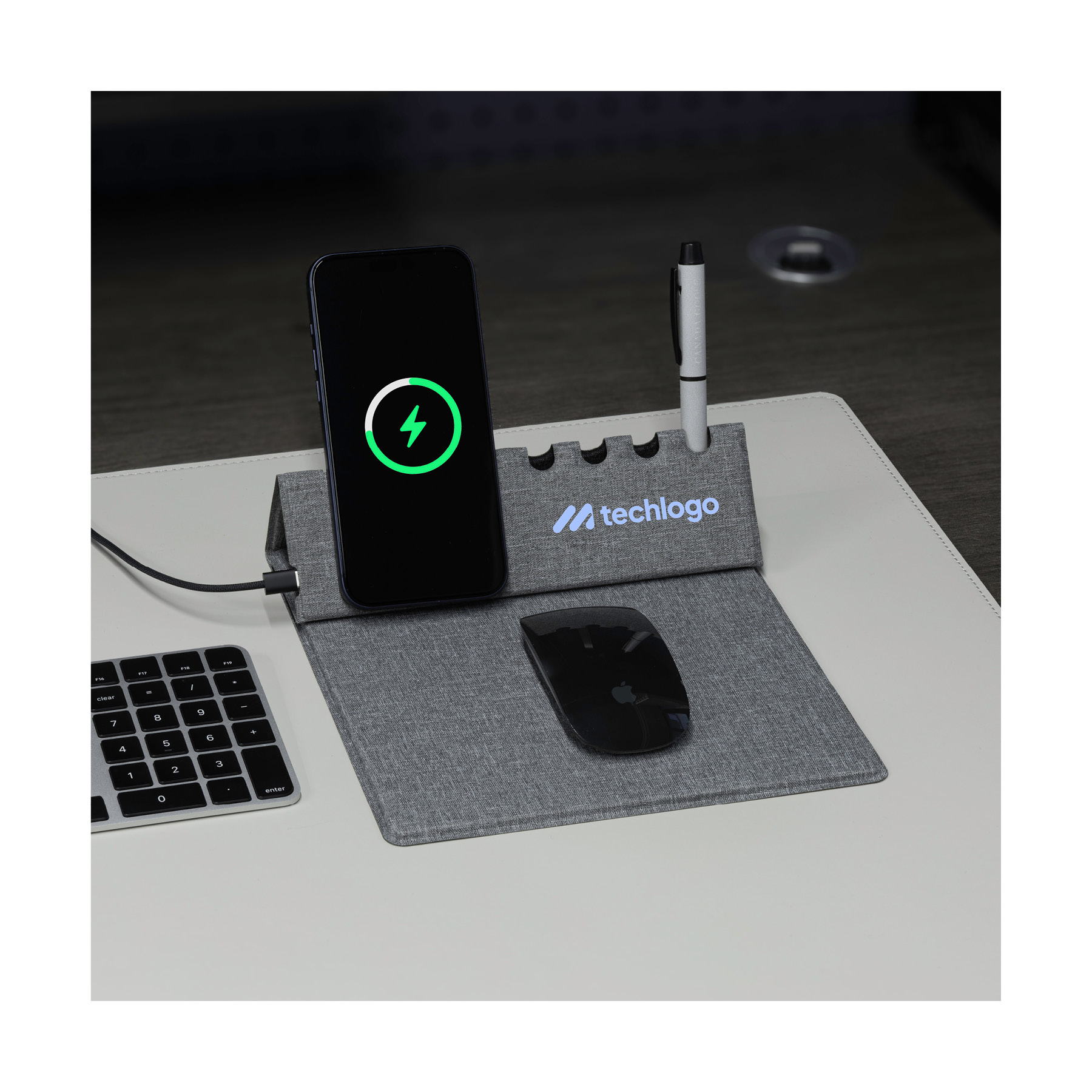 EvoPad Charge 2 RPET Desktop Organizer / Wireless Charger 2