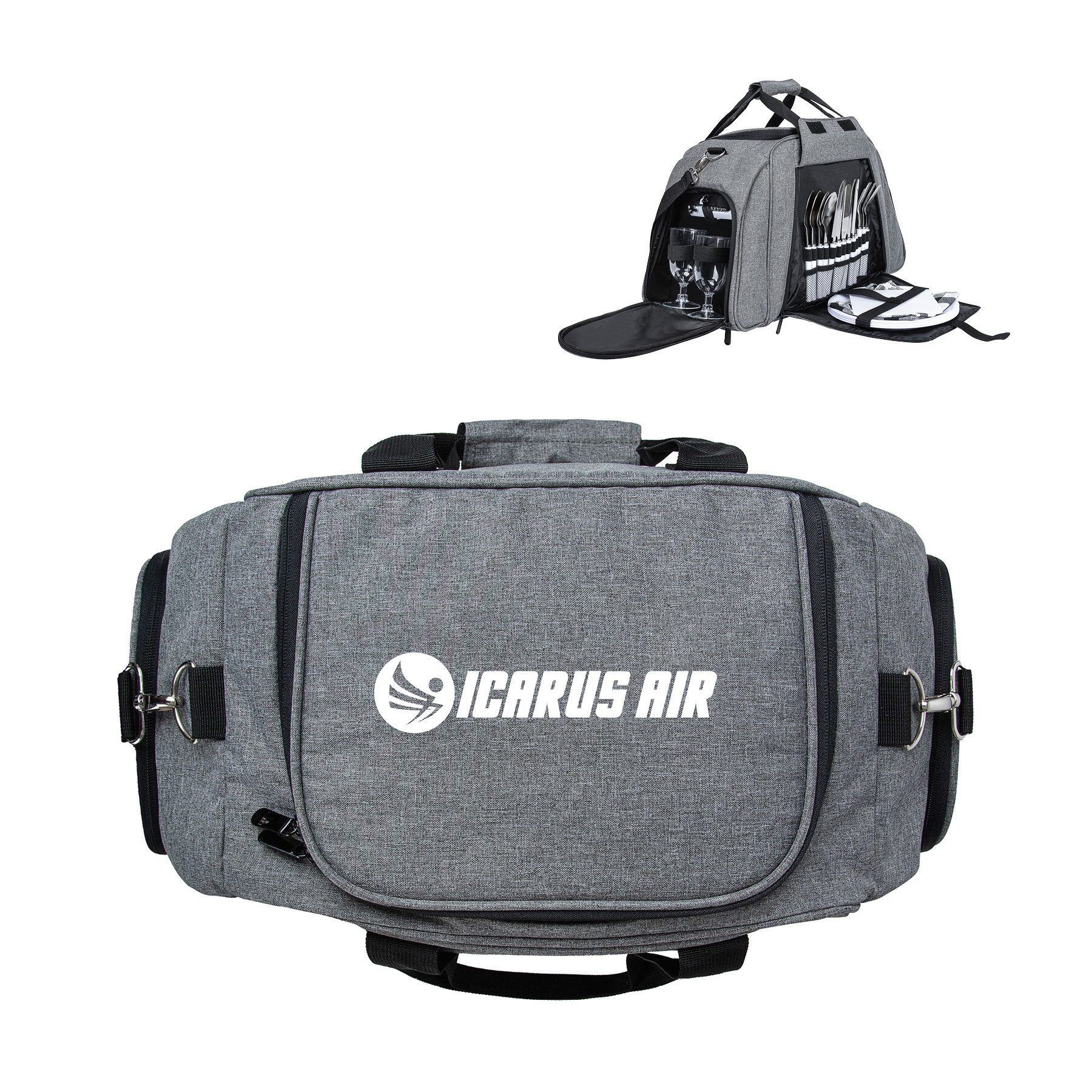 Genoa 4 Person Picnic Duffel Cooler Bag 24