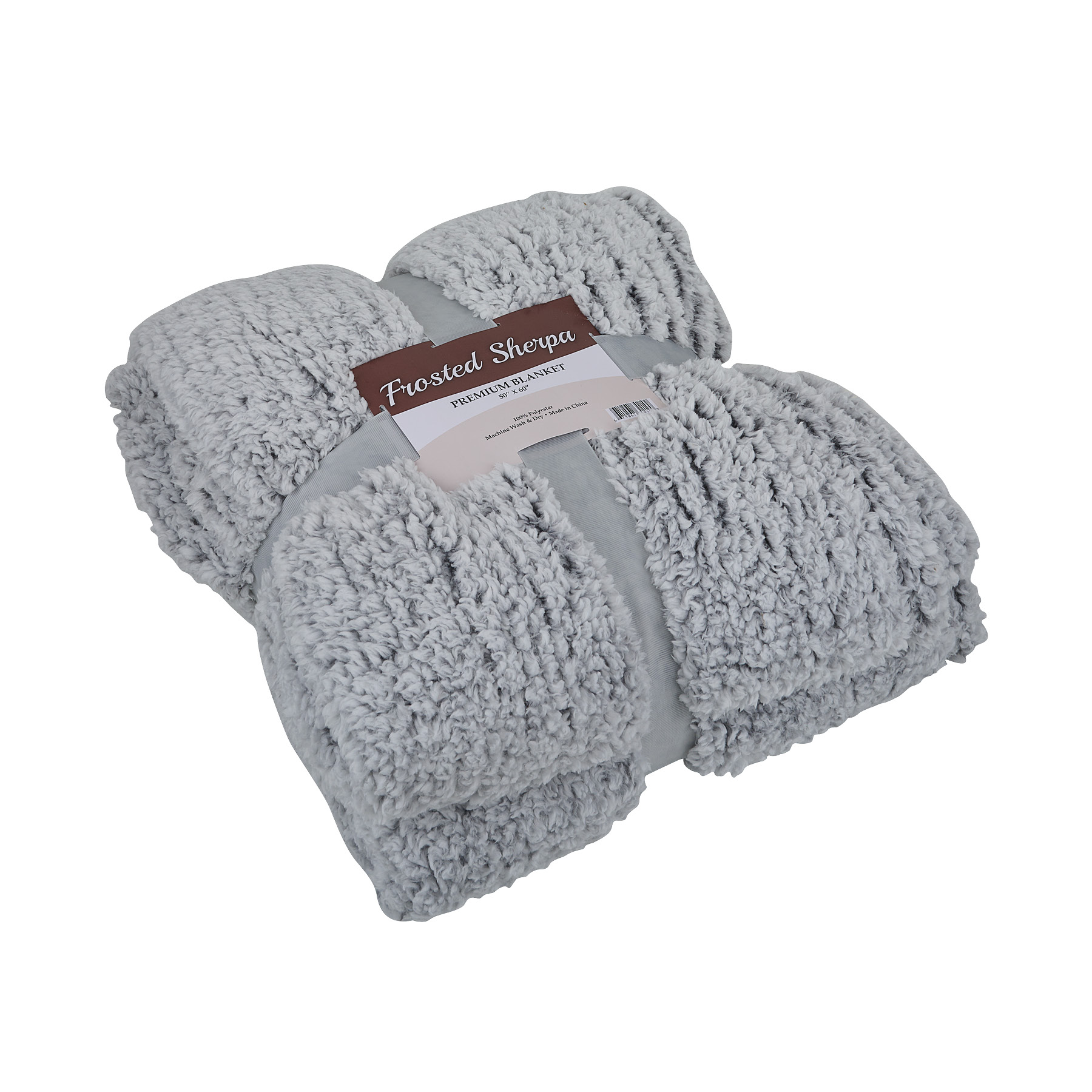 St. Cloud  50" x 60" Frosted Sherpa Blanket 9