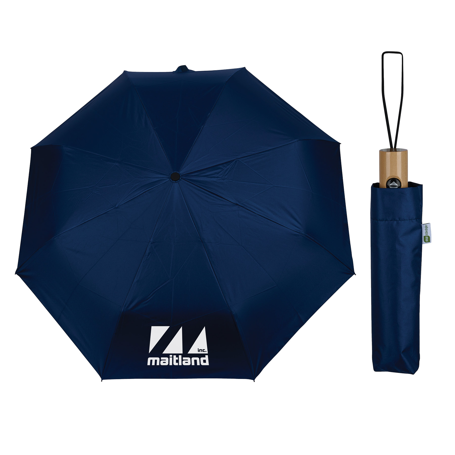Huntsville 42" UV Protection Recycled Auto Open/Close Folding Umbrella 4