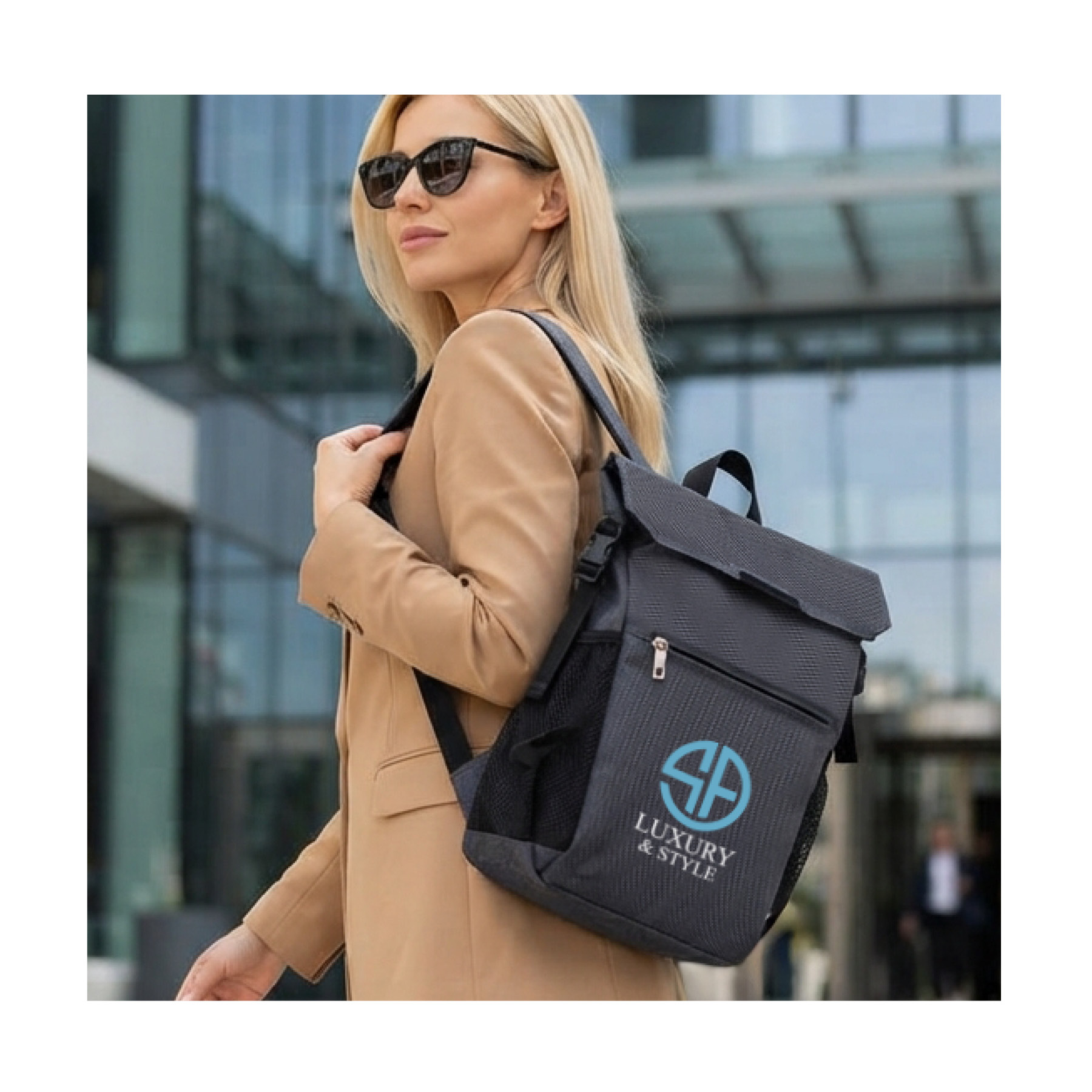 Kieran Polycanvas Laptop Backpack 21