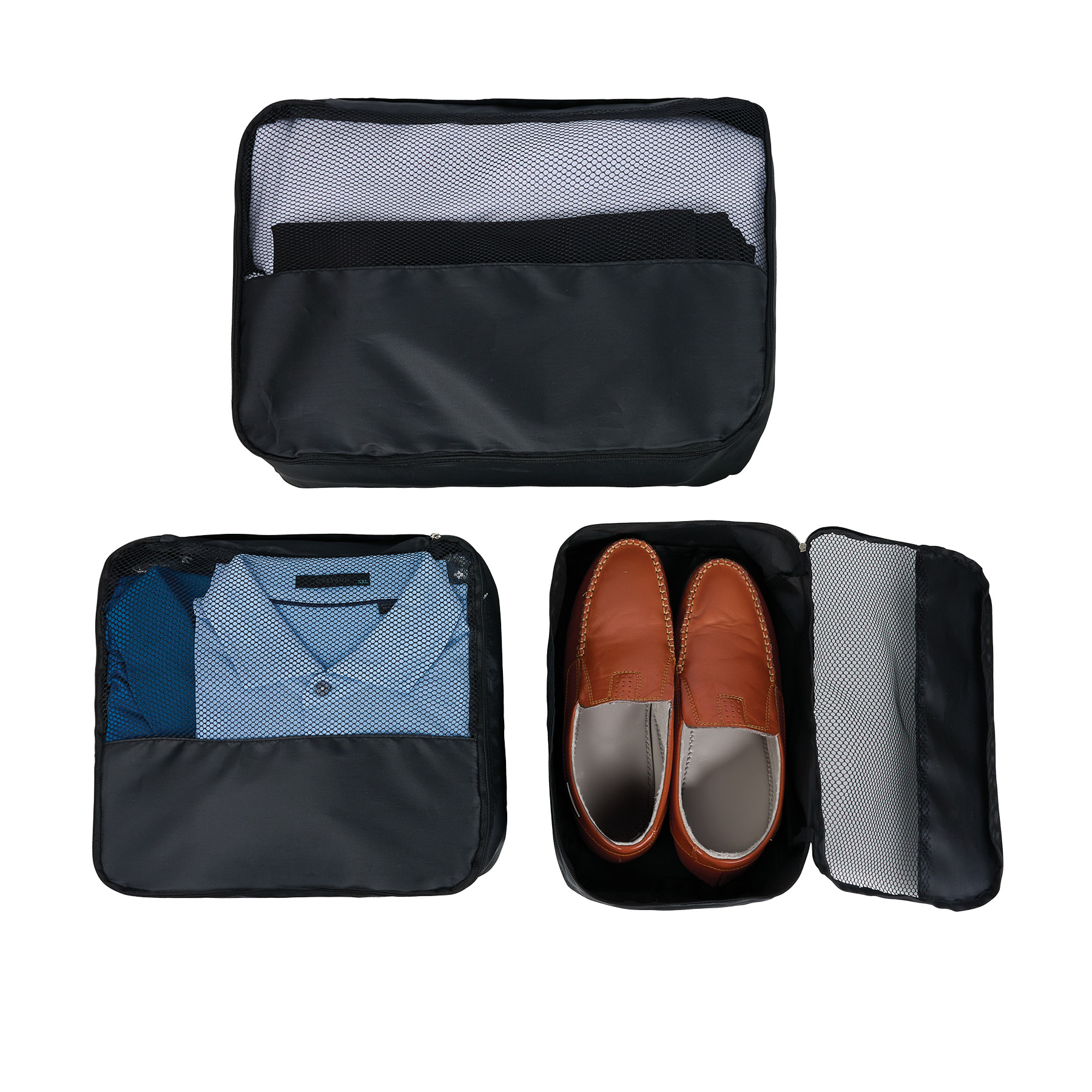 Flynn Recycled (RPET) 3-Piece Packing Cube Set 4