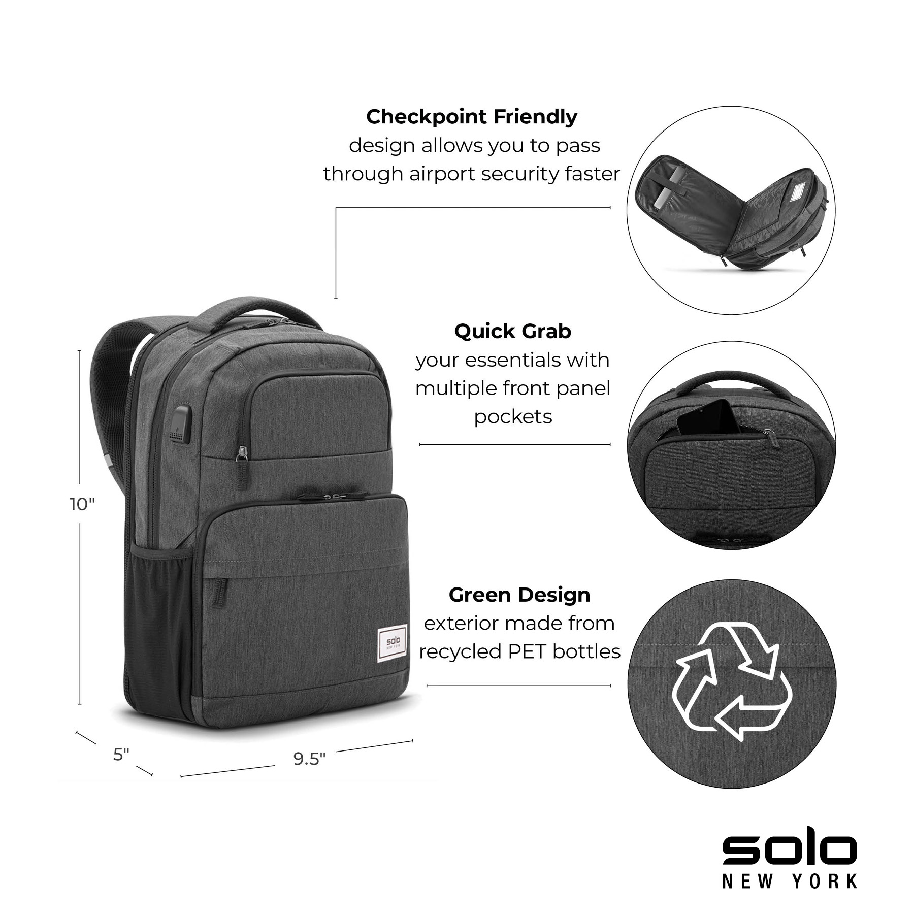 Solo New York Re:discover Backpack 6