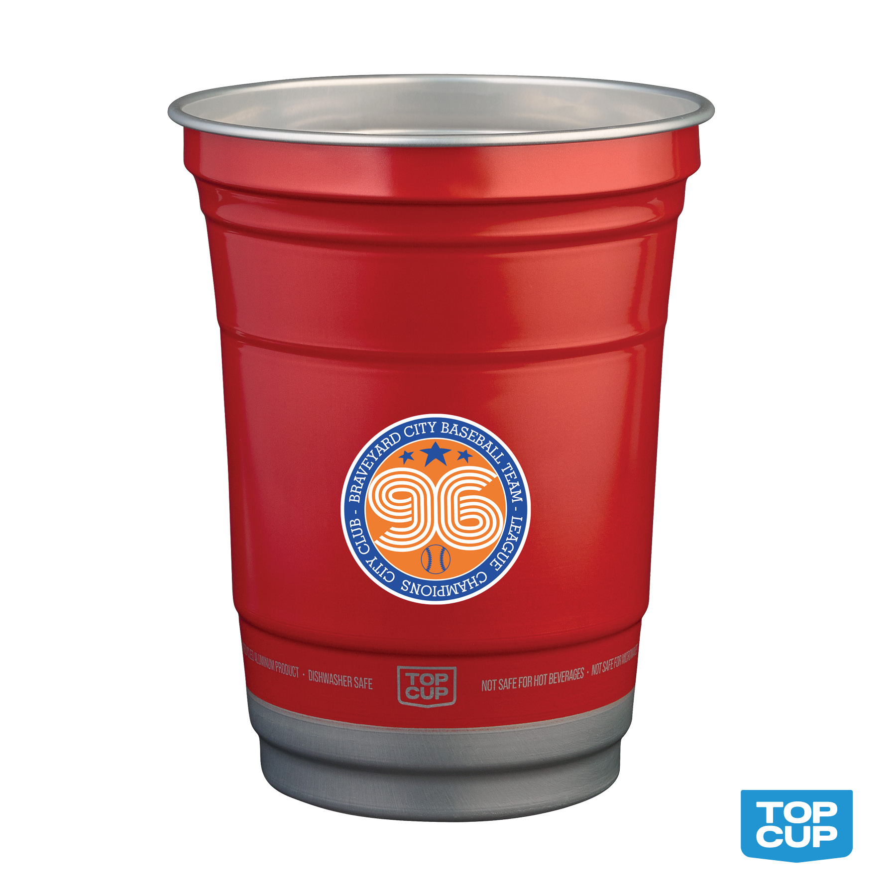 Top Cup™ 16 oz. Recycled Aluminum Stadium Cup 4