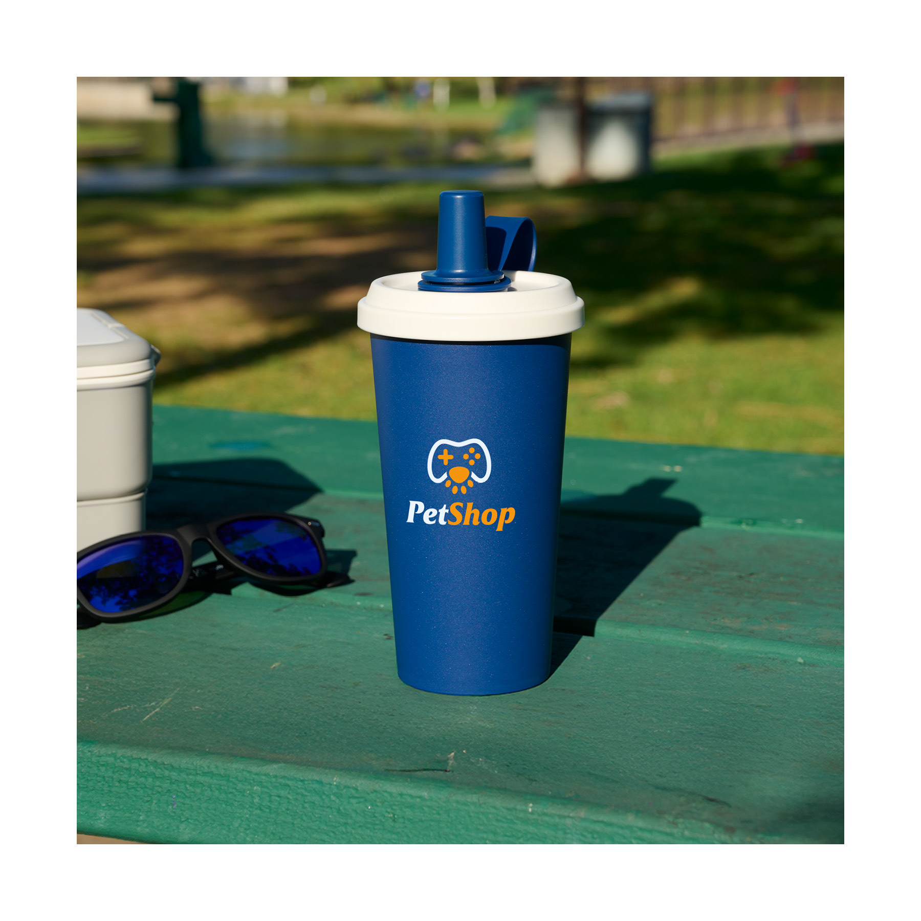 Frankie 16 oz. Double Wall Recycled Polypropylene Straw Tumbler 6