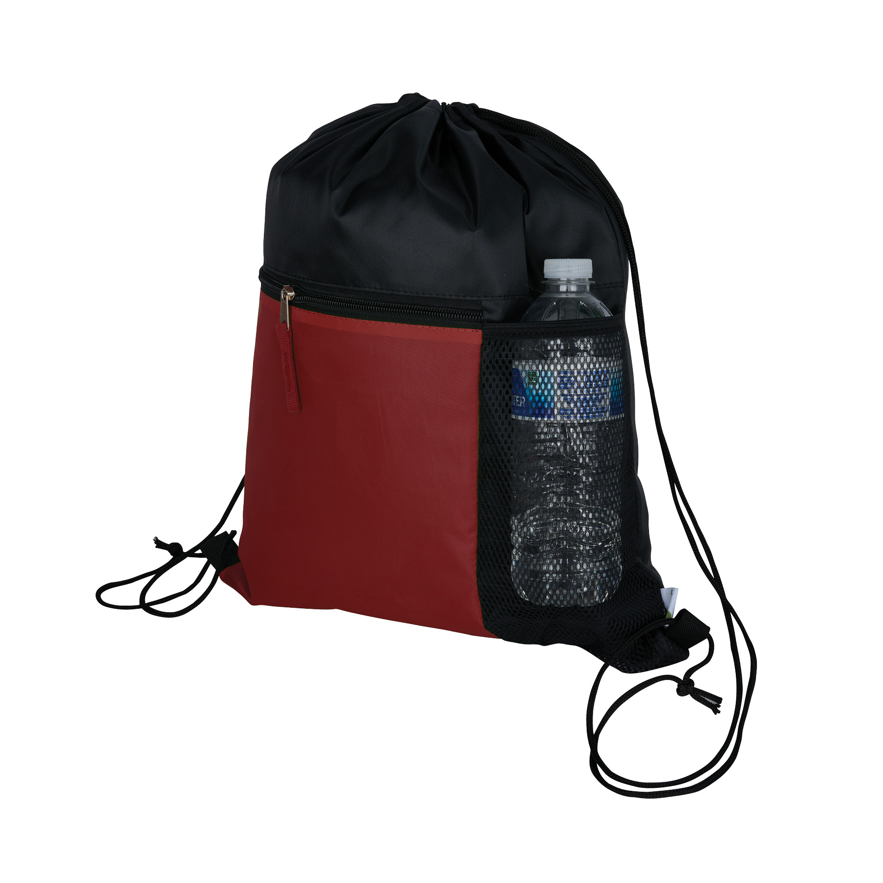 Manchester Recycled (RPET) Drawstring Bag With Zippered & Mesh Pockets 39