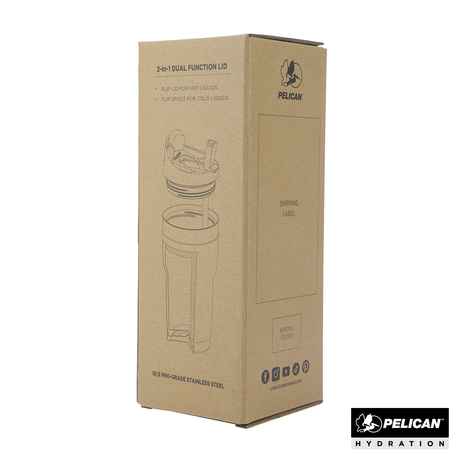 Pelican Traveler™  22 oz. Double Wall Stainless Steel Travel Tumbler 84