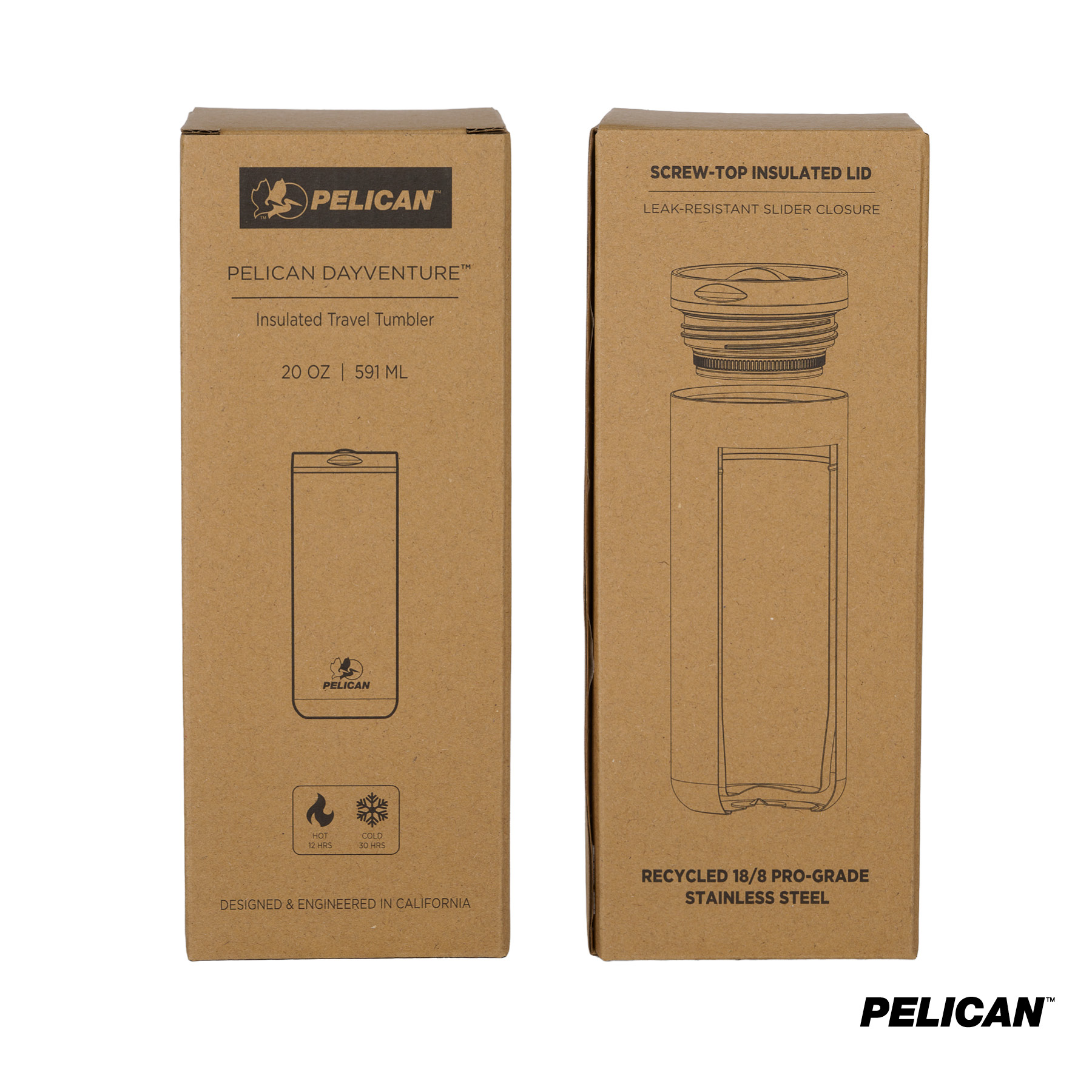 Pelican Dayventure™ 20 oz. Recycled Double Wall Stainless Steel Travel Tumbler 16