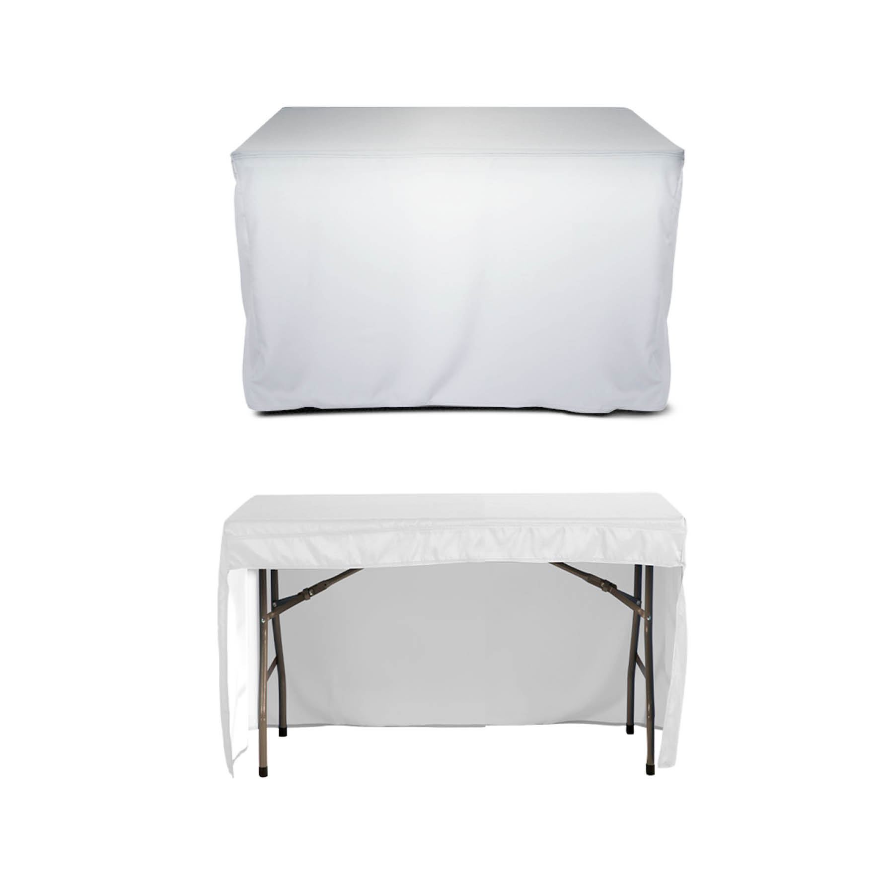 DisplaySplash 4' Fitted Open Back Table Cover 12