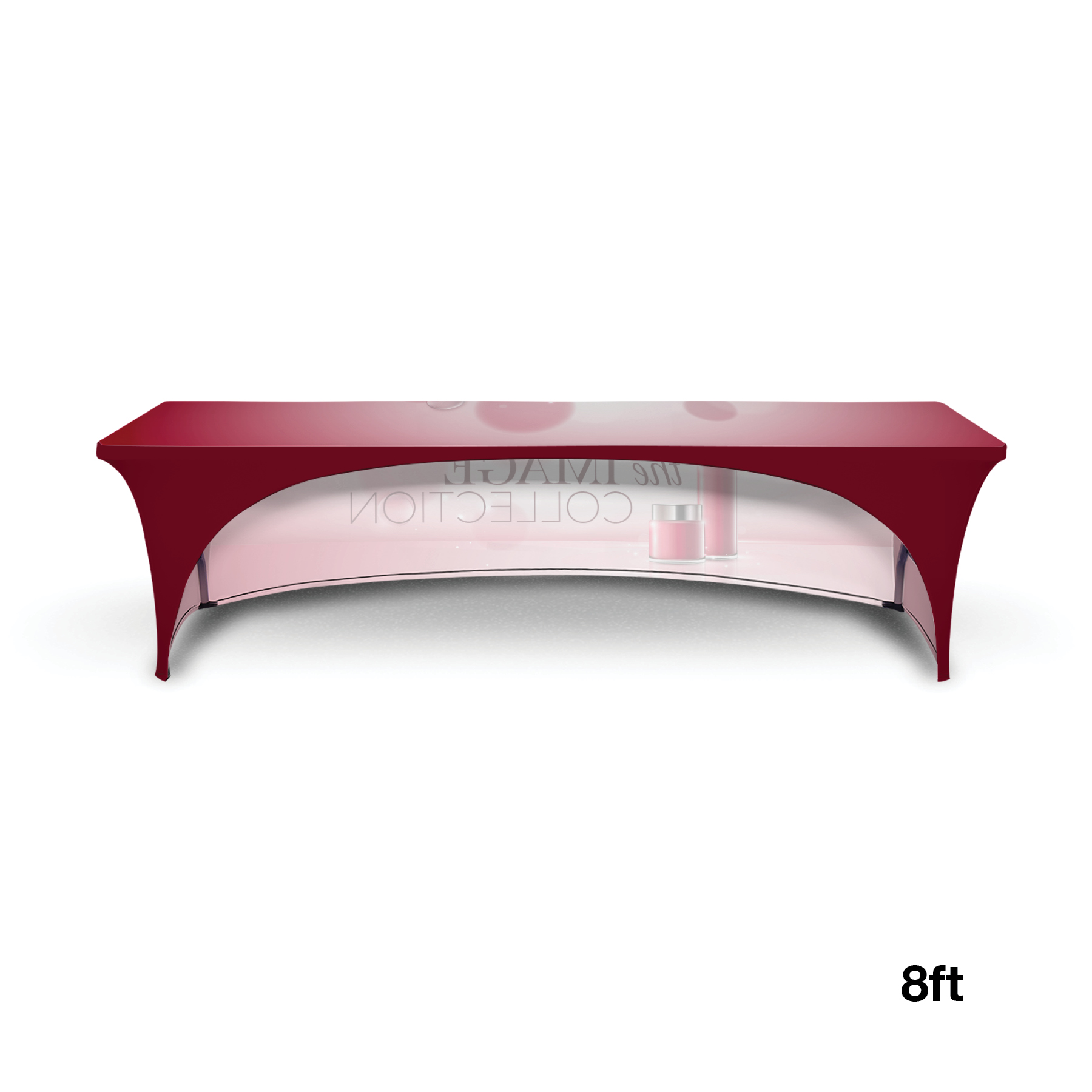 DisplaySplash 8' Stretch Open Back Table Cover