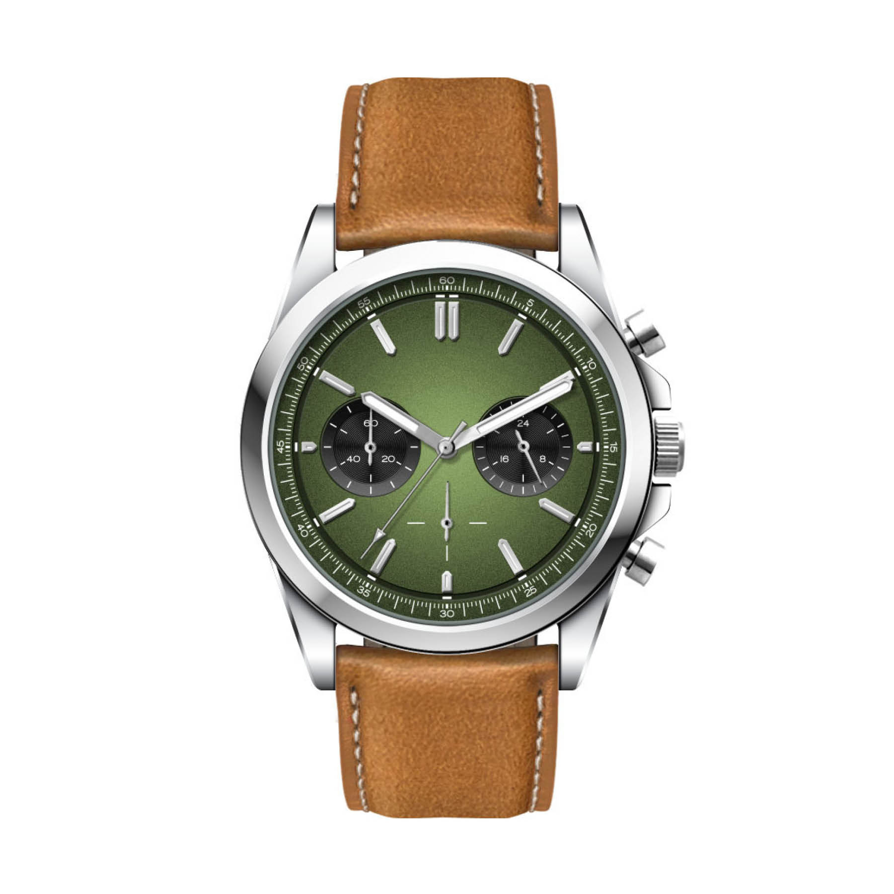 41MM, SILVER METAL CASE, CHRONO MVT 5