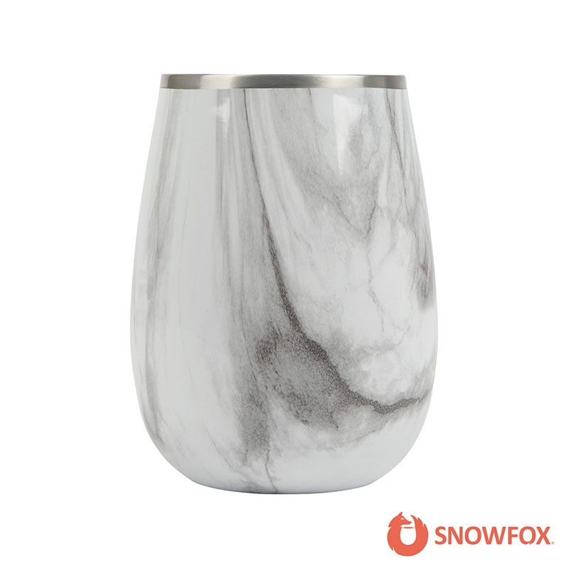 Snowfox® 13.5 oz. Vacuum Insulated Marble Finish Pinot Noir Wine Glass