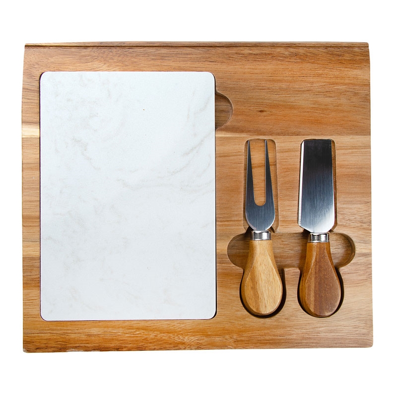 Carson 4-Piece Acacia Wood Cheese Set