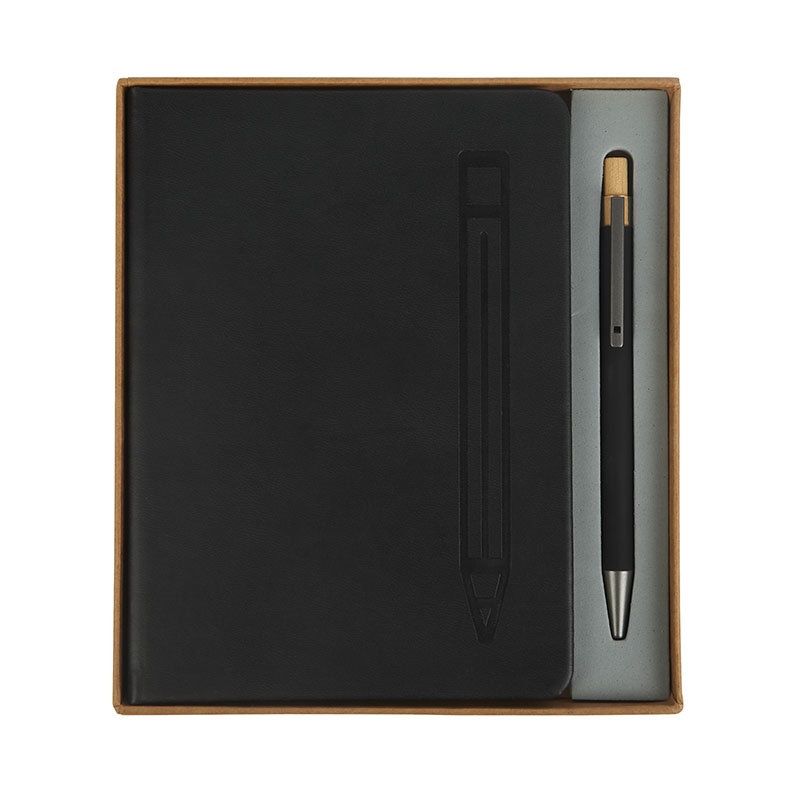 Manhattan II Gift Set w/ Magnetic Journal & Recycled Pen 91