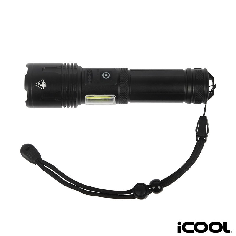 iCOOL Longmont Rechargeable 1000-Lumen Aluminum Tactical Flashlight