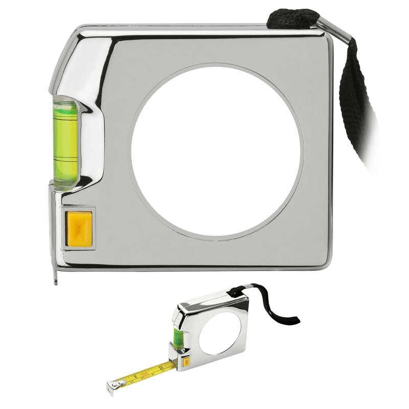 Shorewood 12 ft. Chrome Tape Measure & Level