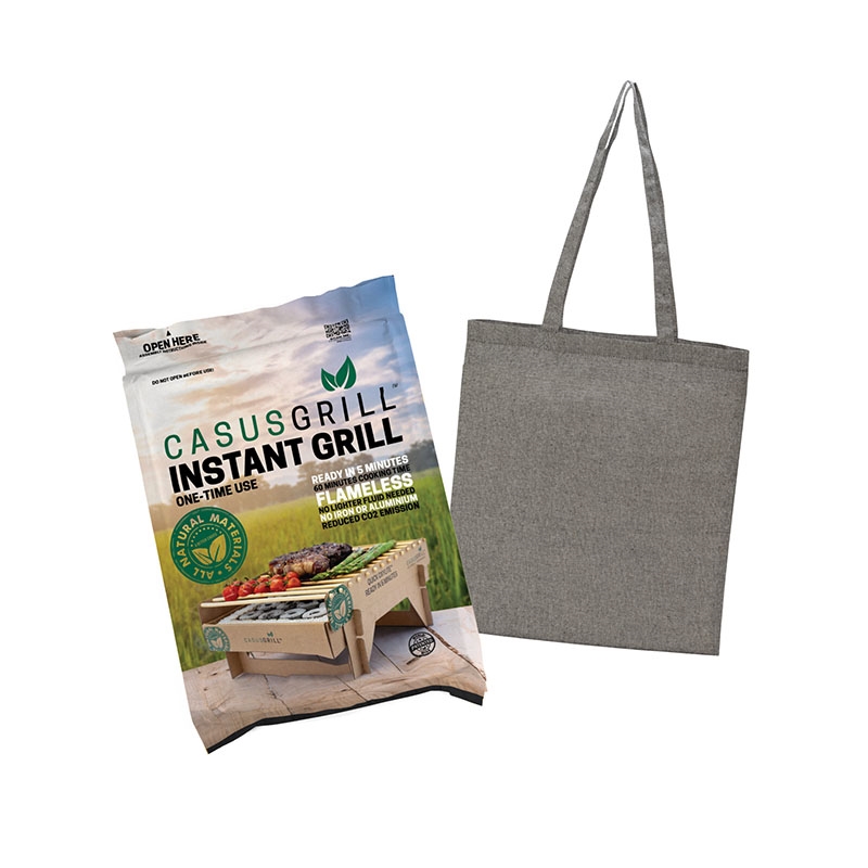 Raleigh CasusGrill™ Biodegradable BBQ Grill w/Recycled Cotton Tote Bag