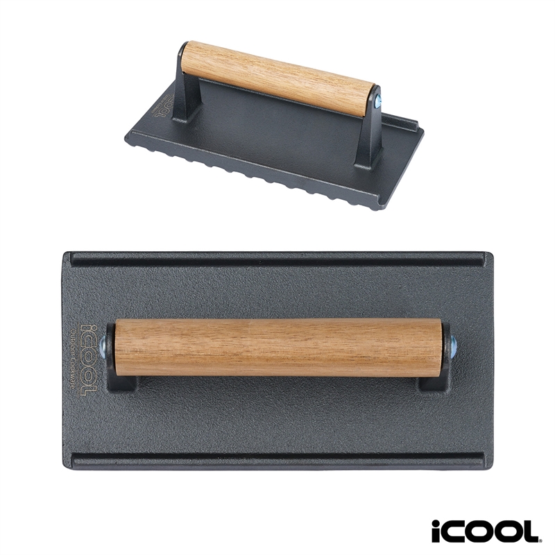 iCOOL® Kodiak Rectangular Cast Iron Meat Press