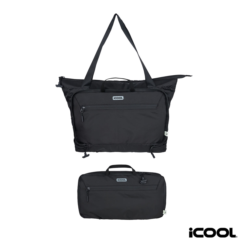 iCOOL® Rockvale Repreve® Packable Puffer 20-Can Cooler Tote